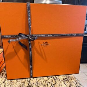 Hermès Orange Gift Box with Ribbon